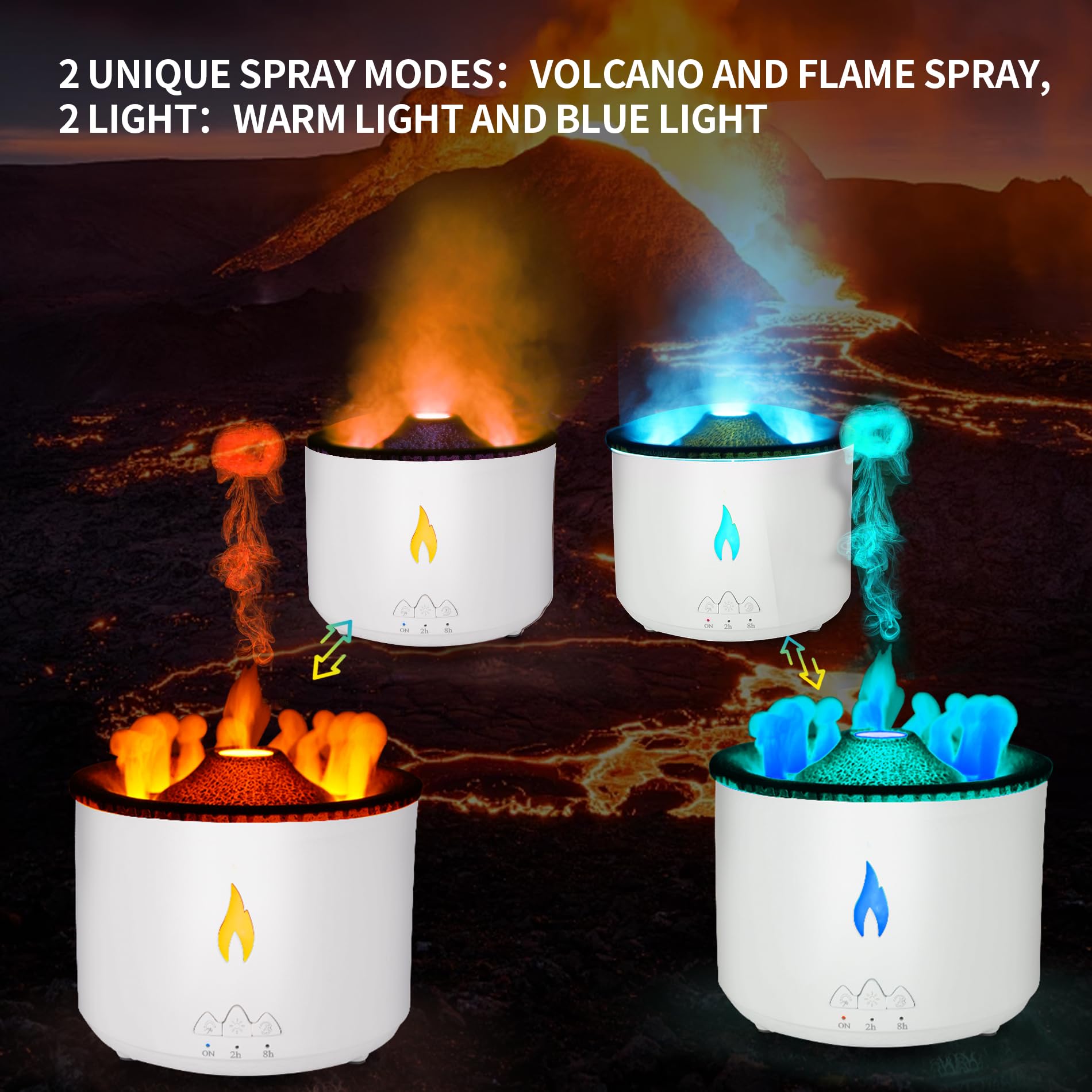 BOHOFAM diffuseur 360 ml en mode flamme – ambiance chaleureuse à domicile