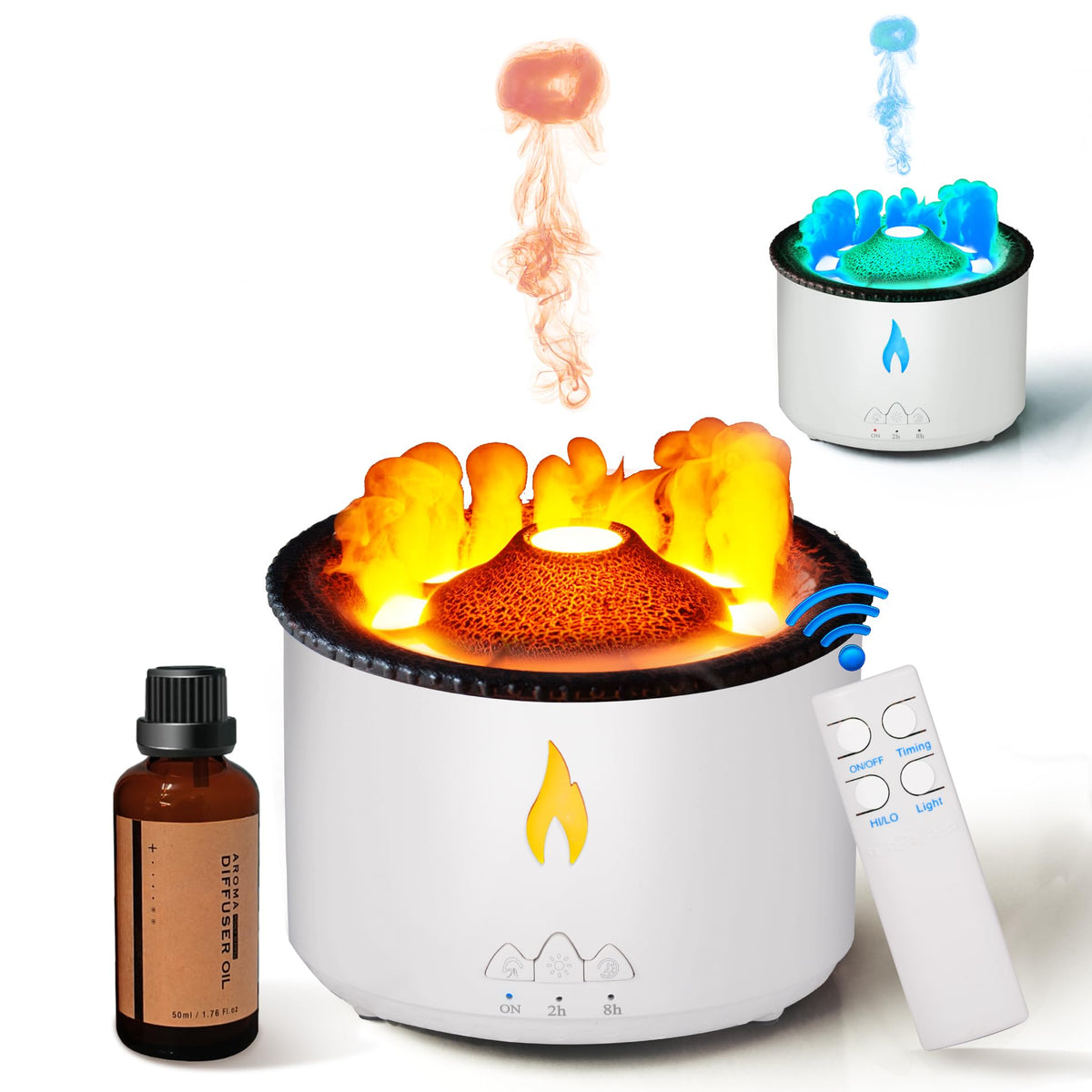 BOHOFAM diffuseur 360 ml en mode volcan – diffusion puissante pour grandes pièces
