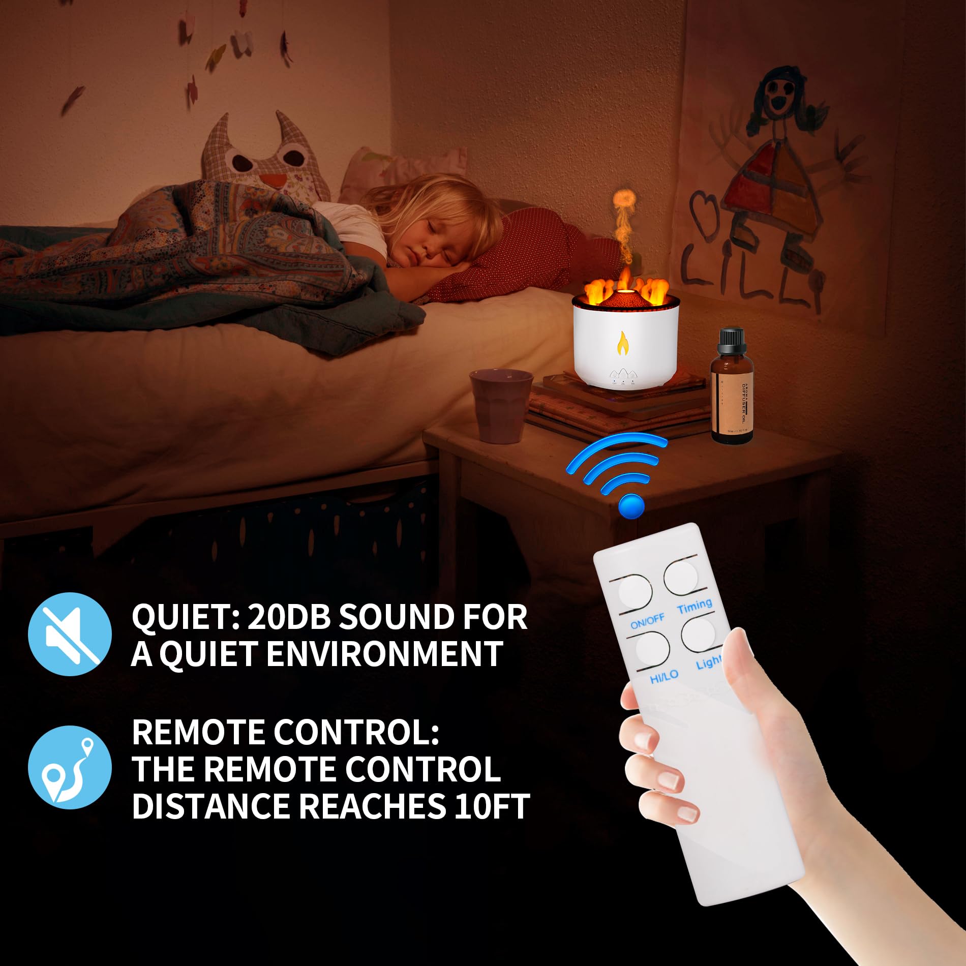 BOHOFAM diffuseur avec arrêt automatique – sécurité et tranquillité