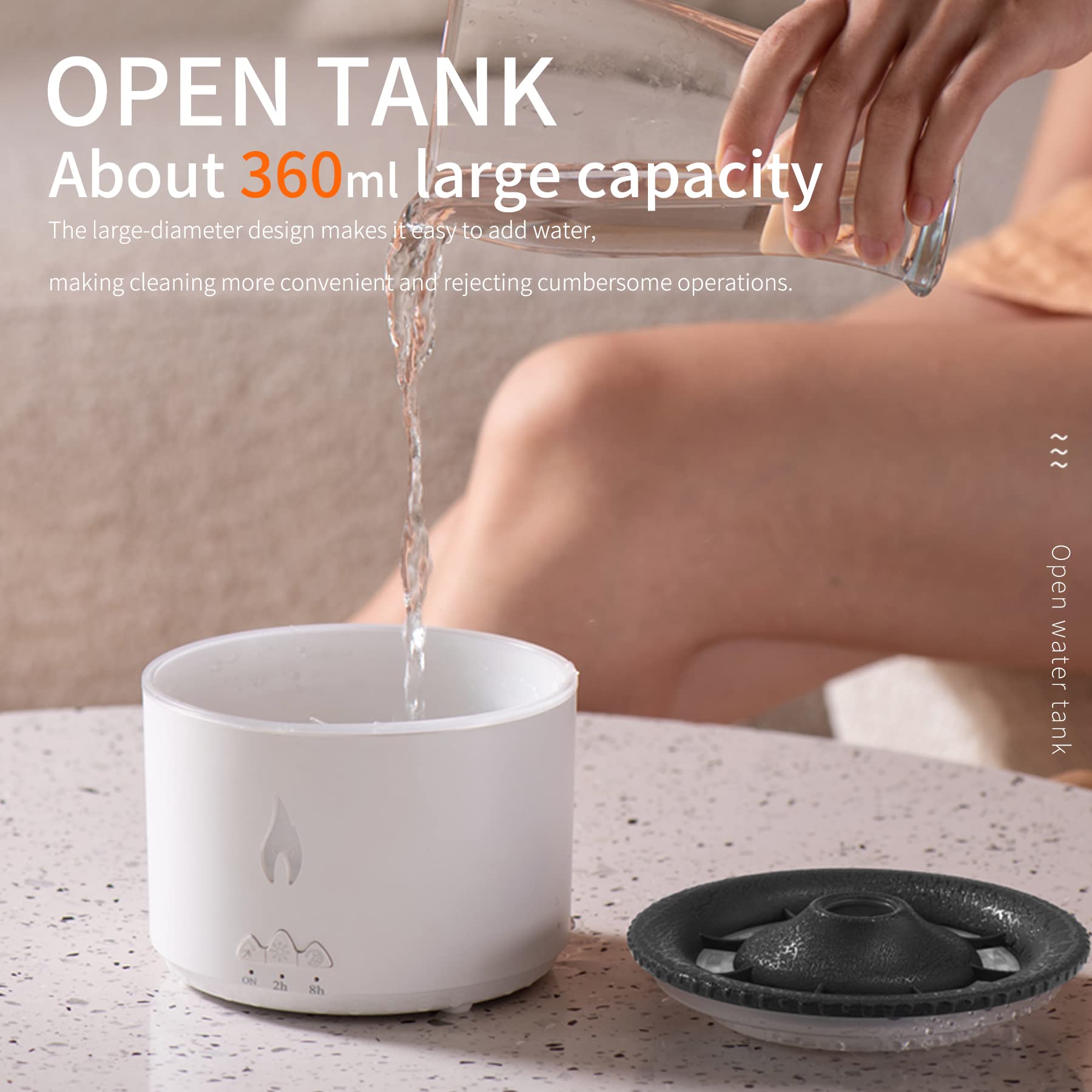 BOHOFAM capacité 360 ml – parfaite pour salon ou grande pièce