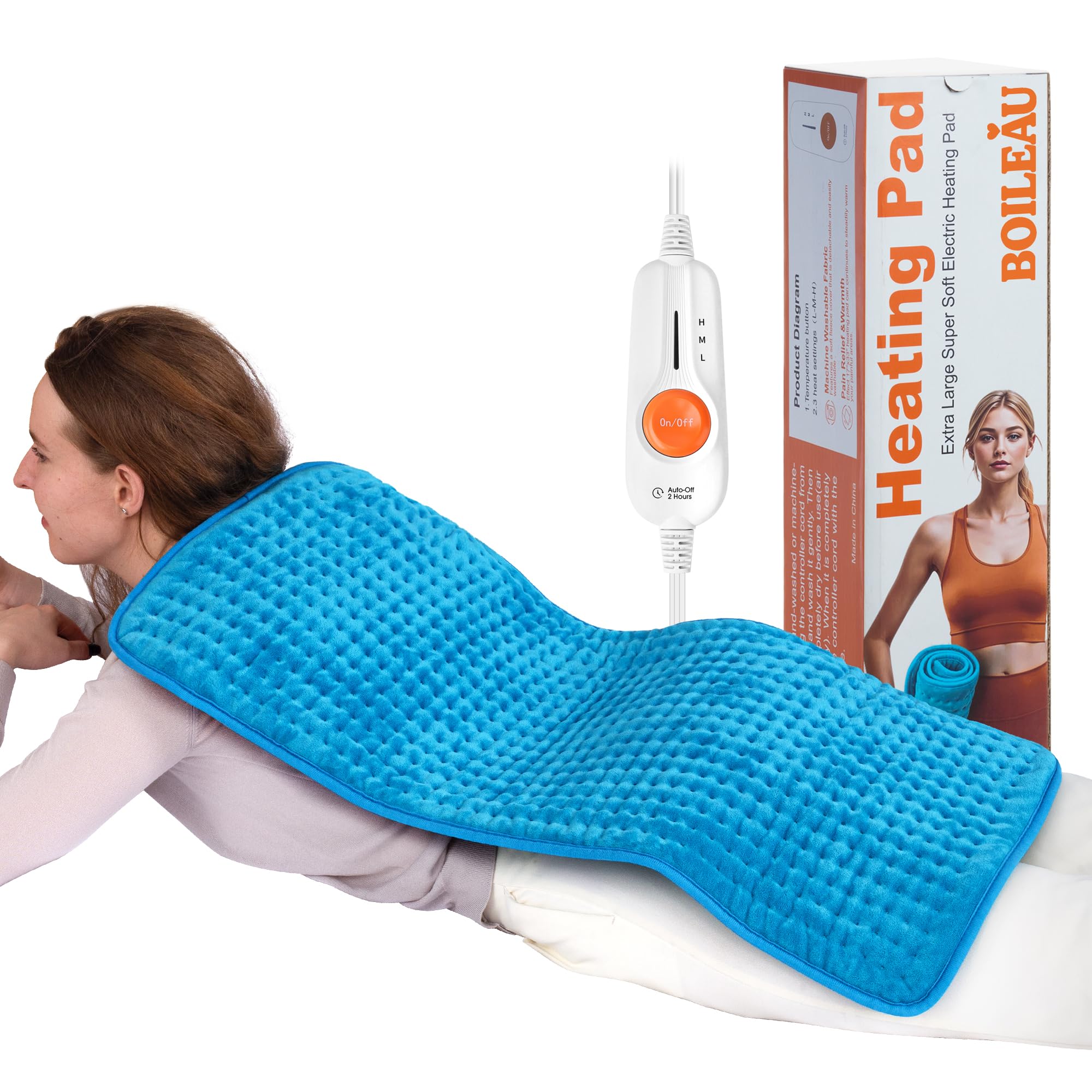 Boileau chauffe-dos XXXL présenté, chaleur rapide pour le dos et les épaules.