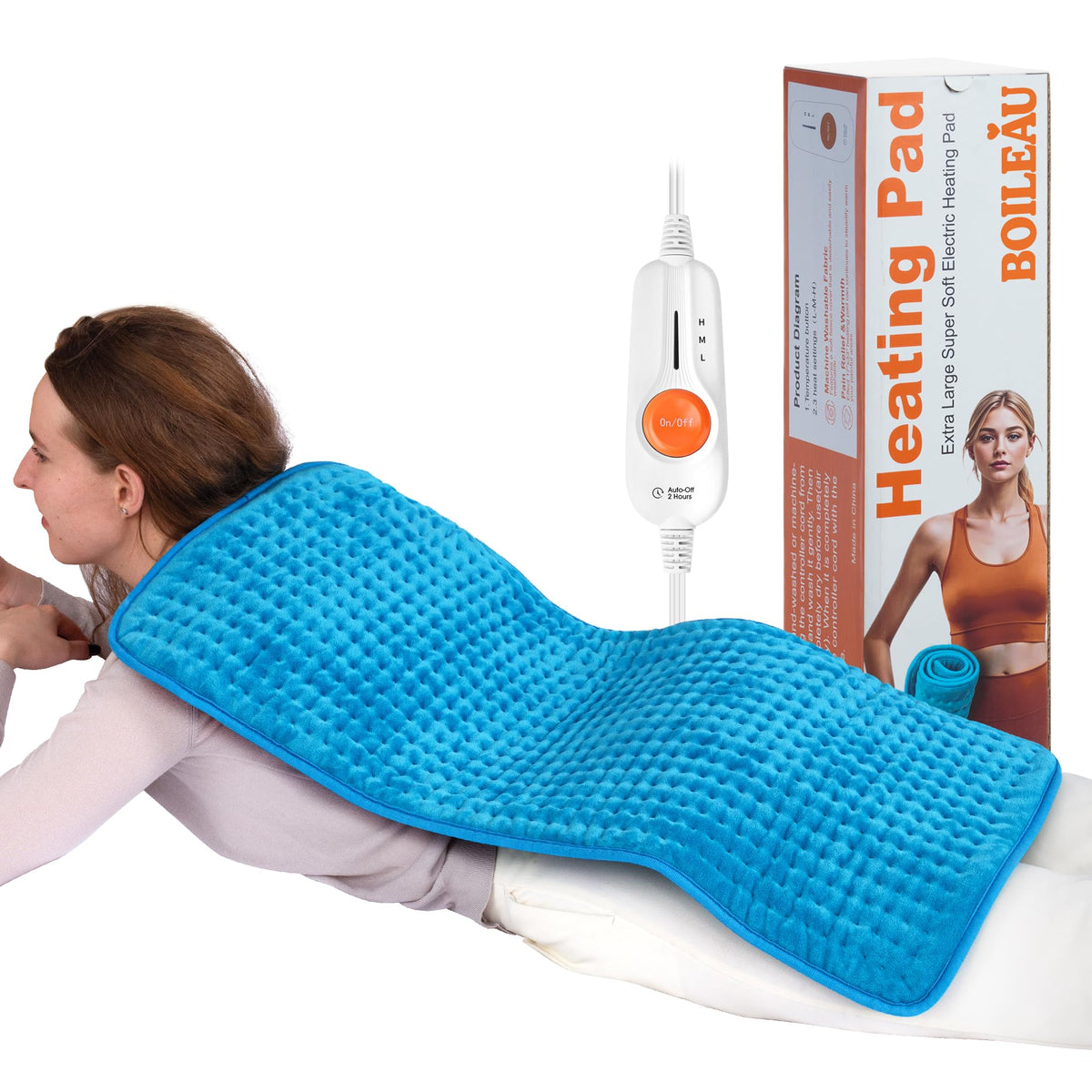 Boileau chauffe-dos XXXL présenté, chaleur rapide pour le dos et les épaules.