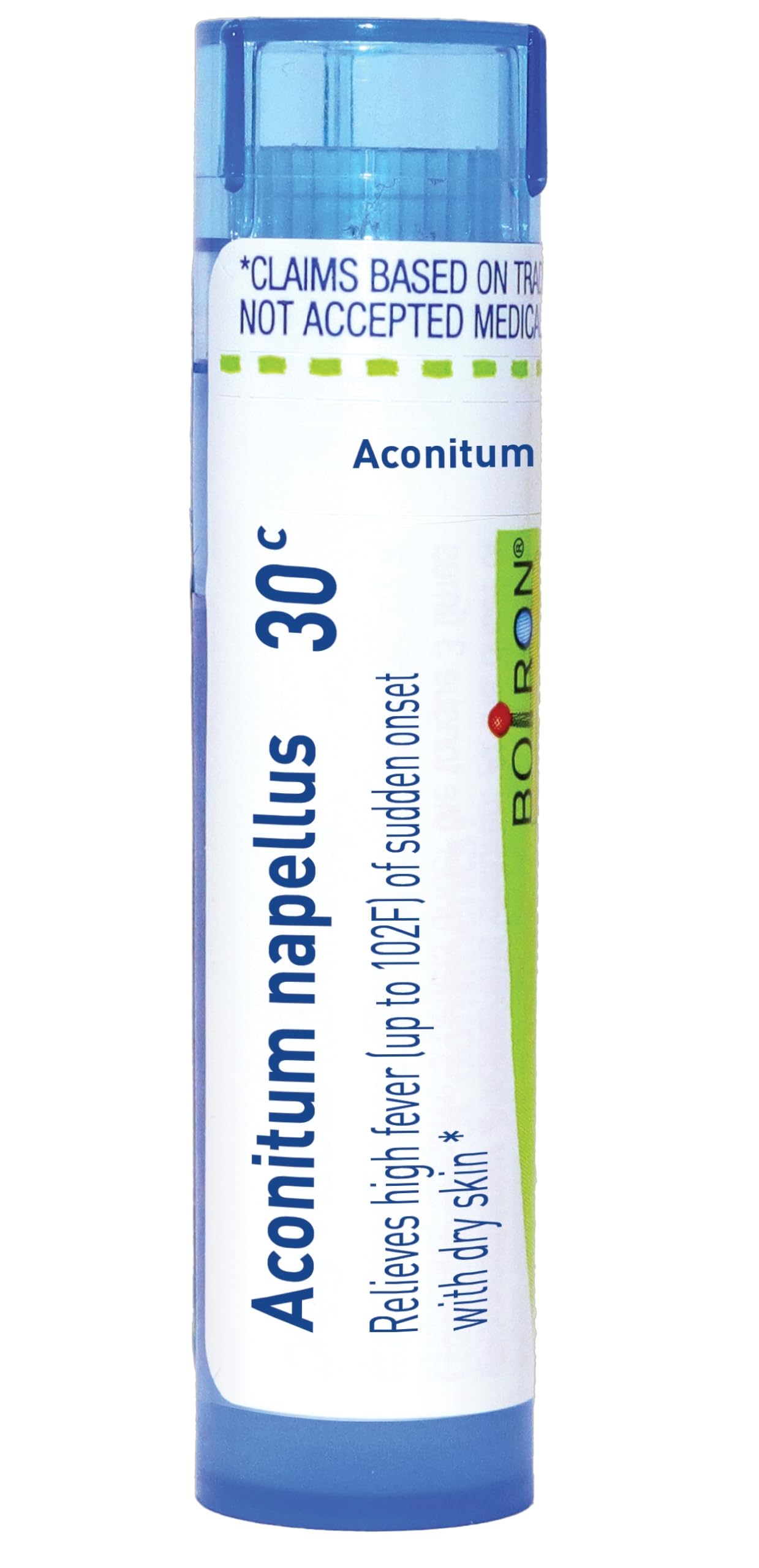 Boiron Aconitum Napellus – tube de granulés, prise discrète en déplacement.