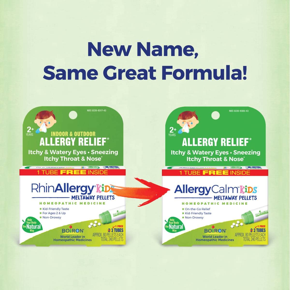 Pellets AllergyCalm Kids qui fondent sous la langue sans eau