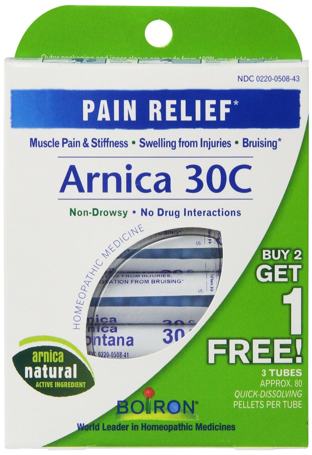 Boiron Arnica 30c – pack de 3 tubes, prêt à l’emploi pour premiers signes.