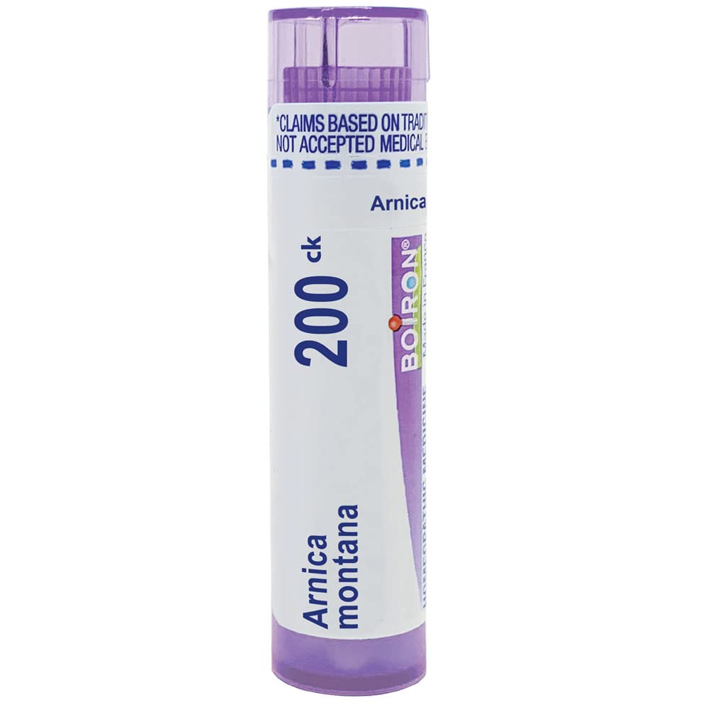 Boiron Arnica Montana 200CK – boîte de pellets prête à un usage quotidien.