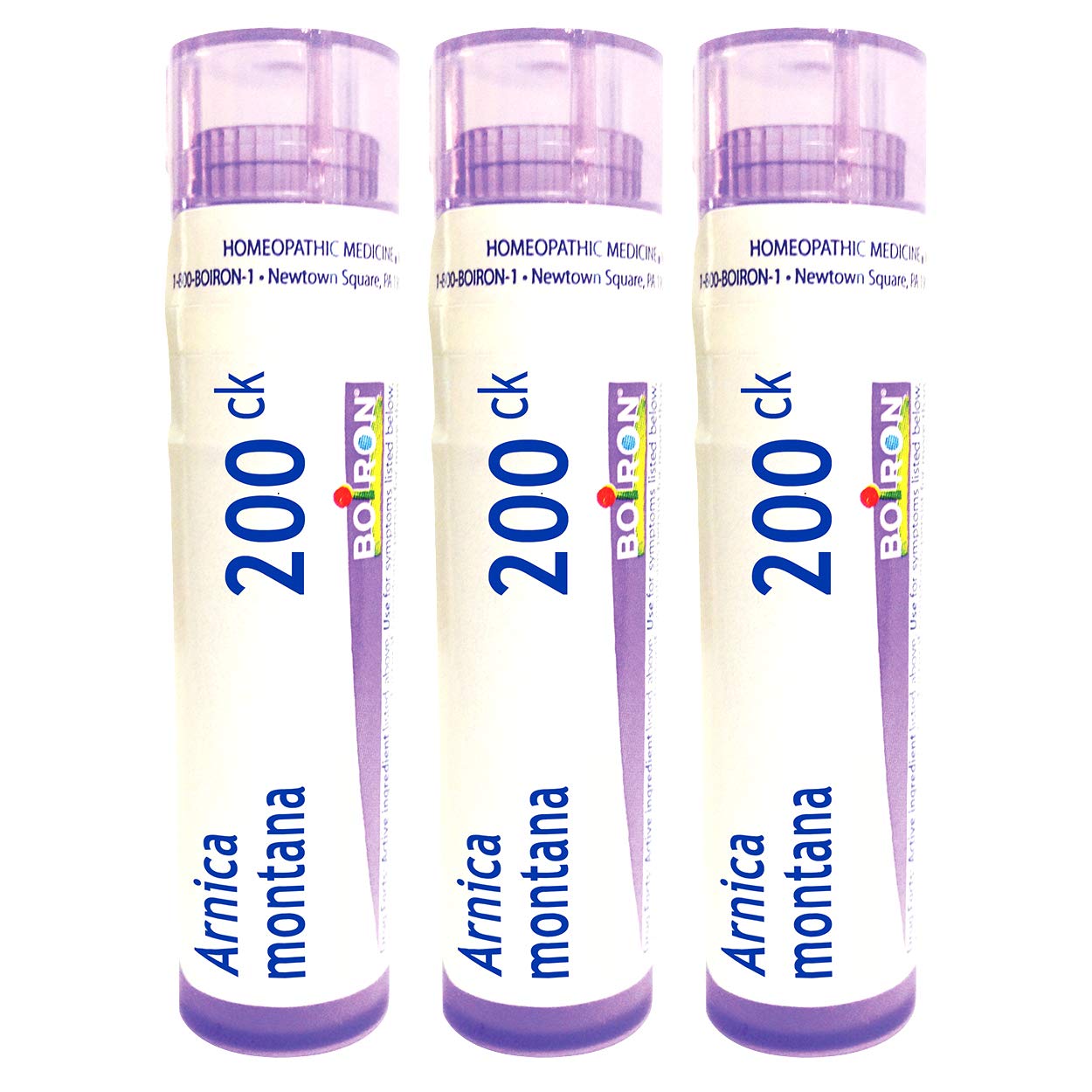 Boiron Arnica Montana 200Ck, pellets dissolvants rapides pour douleurs musculaires potentielles