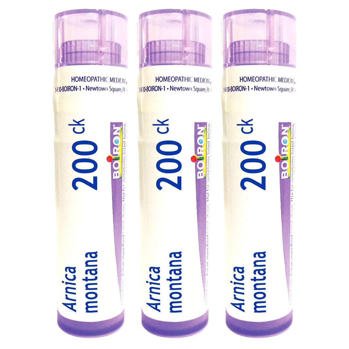 Boiron Arnica Montana 200Ck, pellets dissolvants rapides pour douleurs musculaires potentielles