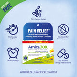 Boiron Arnica Montana 30X bouteille et etiquette claire, facile à ranger.