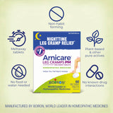 Boiron Arnicare Leg Cramps PM – dissolution buccale sans eau, pratique au coucher.