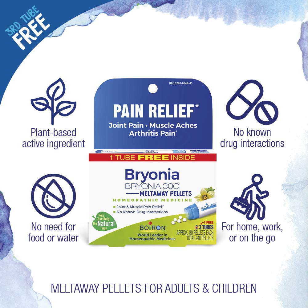 Boiron Bryonia 30C : emballage pratique en tubes à emporter.