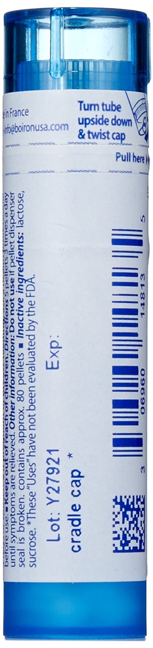 Étiquette Calcarea Carbonica 30C sur granules, informations claires.