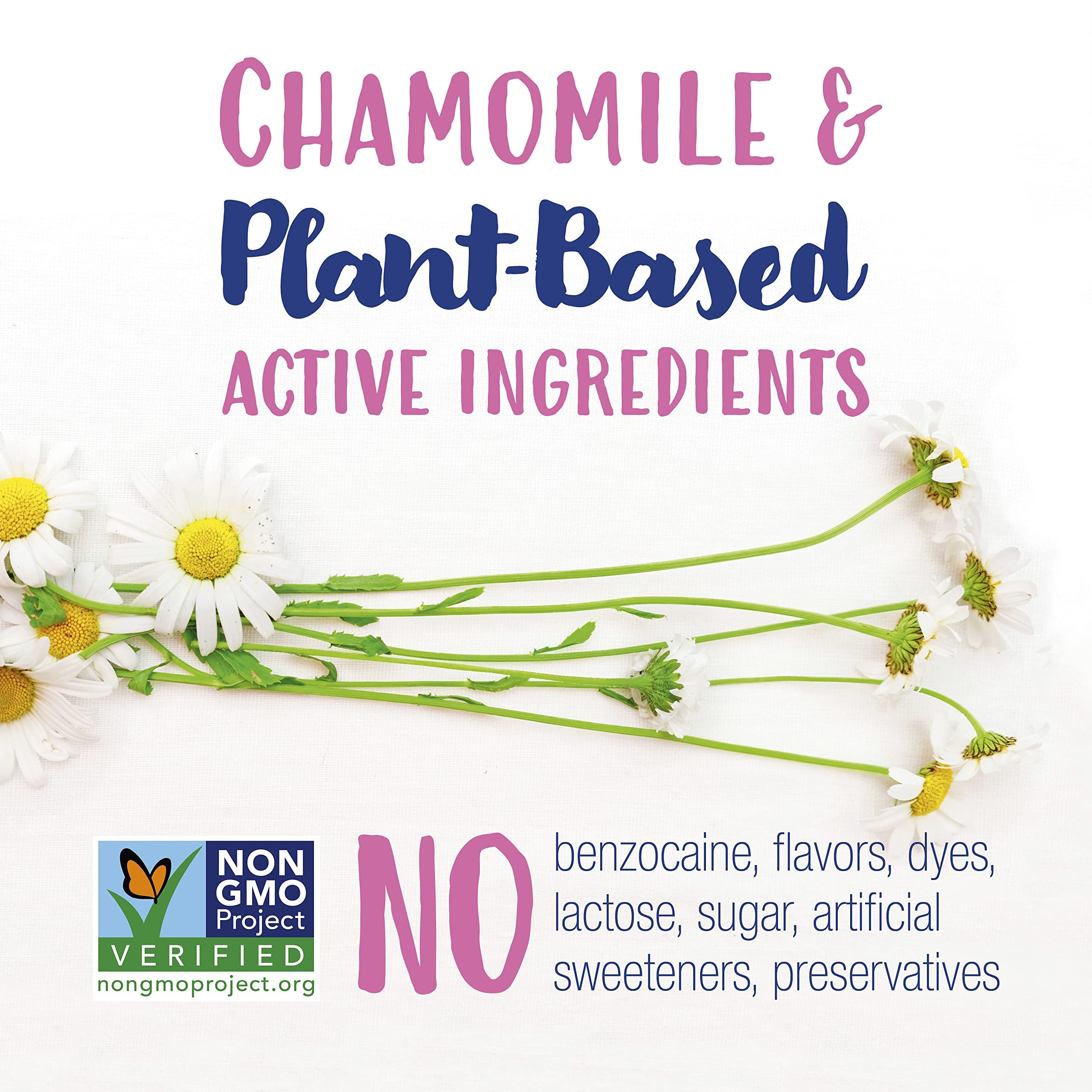 Ingrédients naturels Camilia : camomille pour un apaisement délicat.