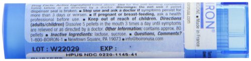 Boiron Cantharis 30C, contrôle qualité pharmaceutique