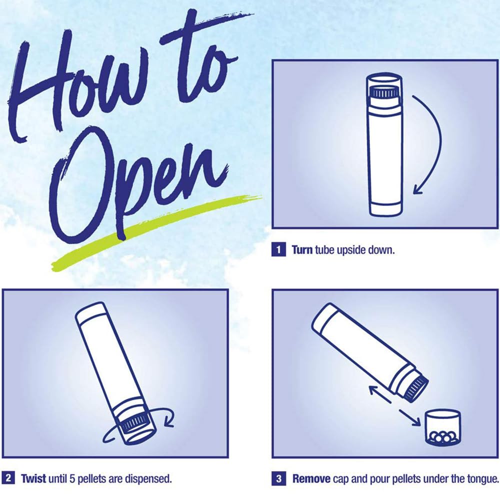 Emballage pratique avec 6 tubes bleus