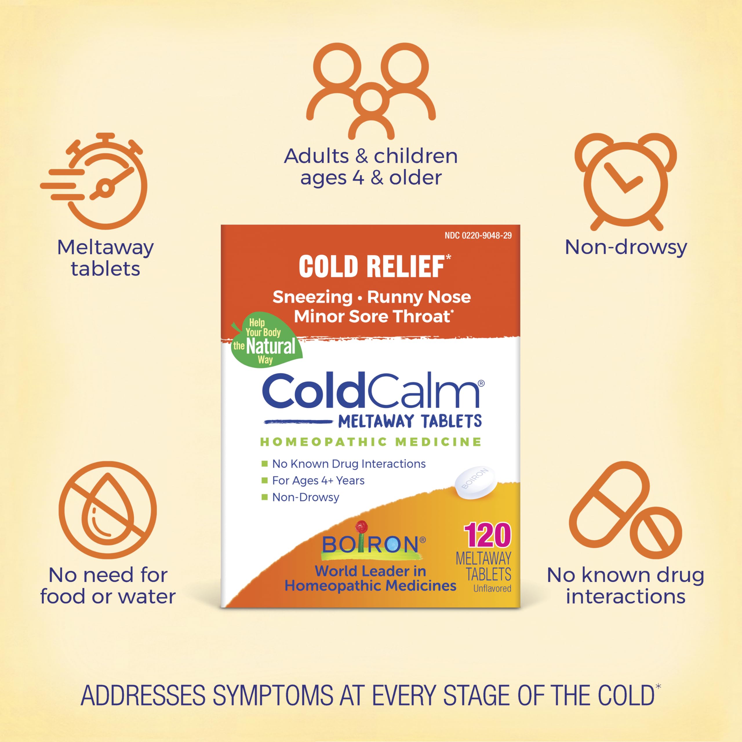 ColdCalm sans interaction avec autres médicaments