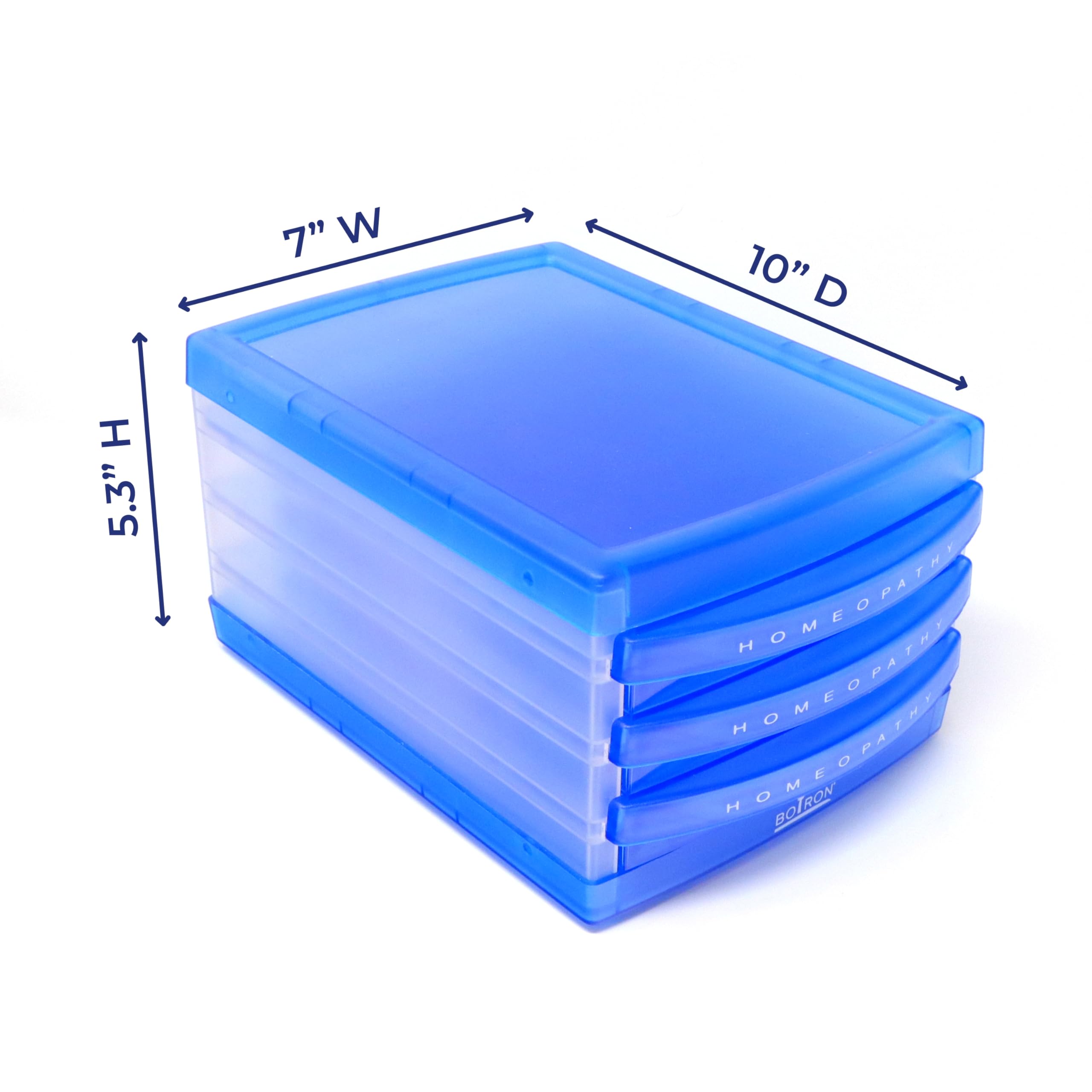 Intérieur Boiron Étui: organisation claire pour 48 tubes.