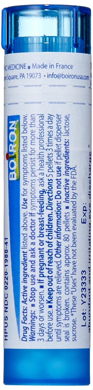 Boiron Euphrasia Officinalis dans l'emballage, informations claires.
