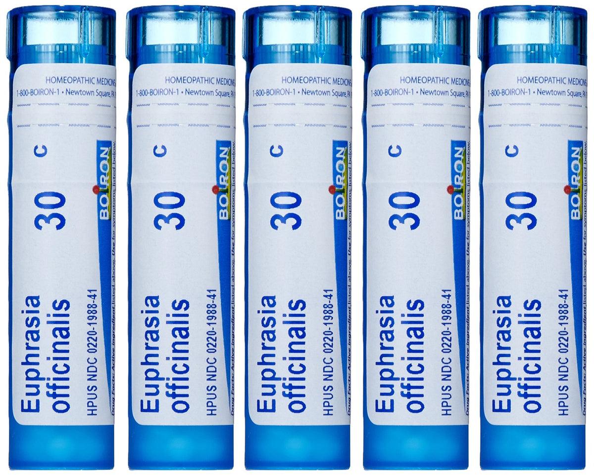 Boiron Euphrasia Officinalis pellets qui se dissolvent rapidement, usage pratique.