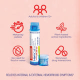 Boiron HemCalm pellets sans eau – dissolution rapide et pratique en voyage.