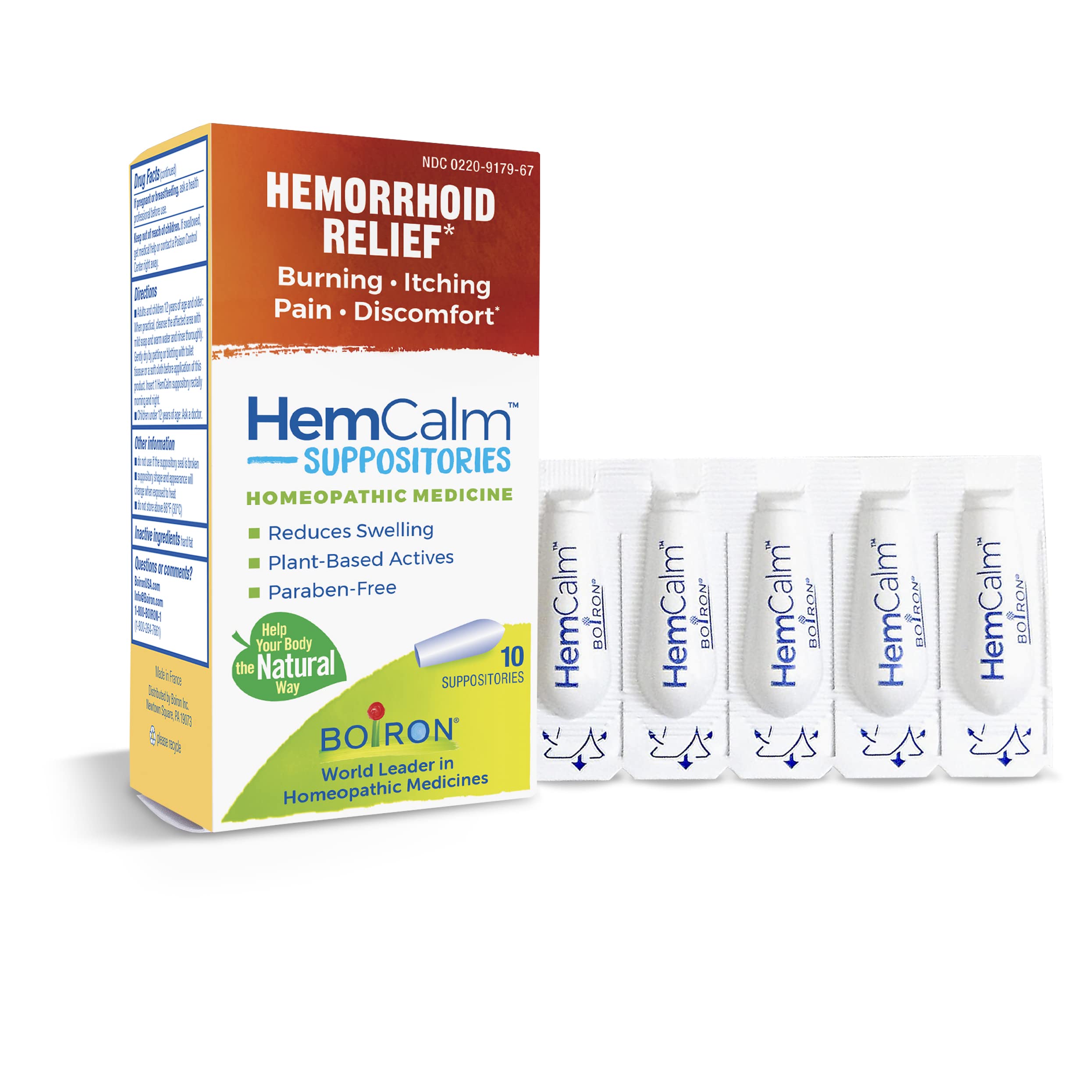 Boiron HemCalm, boîte pratique pour l'application rapide.
