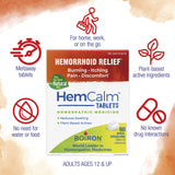 Actifs végétaux hamamélis dans HemCalm pour soulagement naturel.