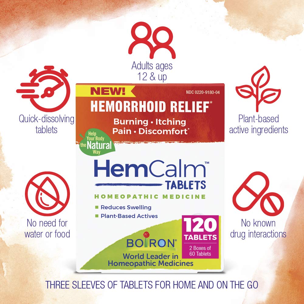Boiron HemCalm — emballage blister pratique pour un usage rapide.