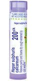 Boiron Hepar Sulphuris Calcareum 200CK, tube dispensaire, idéal pour une utilisation nomade.