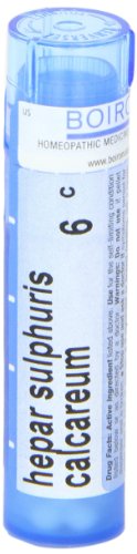 Boiron Hepar Sulphuris Calcareum 6C – sans somnolence pour usage diurne.