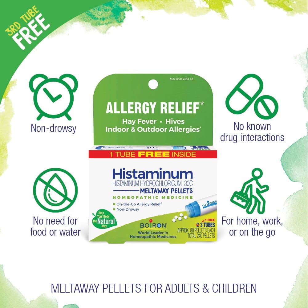 Emballage compact Boiron Histaminum Hydrochloricum pour voyager.