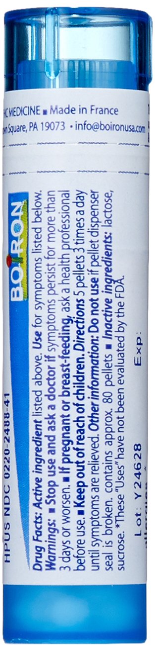 Boiron Histaminum Hydrochloricum 30C, pellets, administration rapide sans effets secondaires connus.