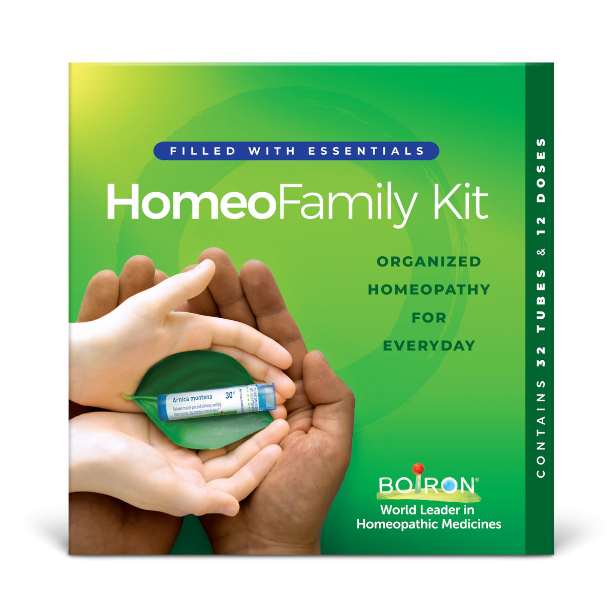 Boiron HomeoFamily : étui de rangement pratique pour les soins quotidiens à domicile.
