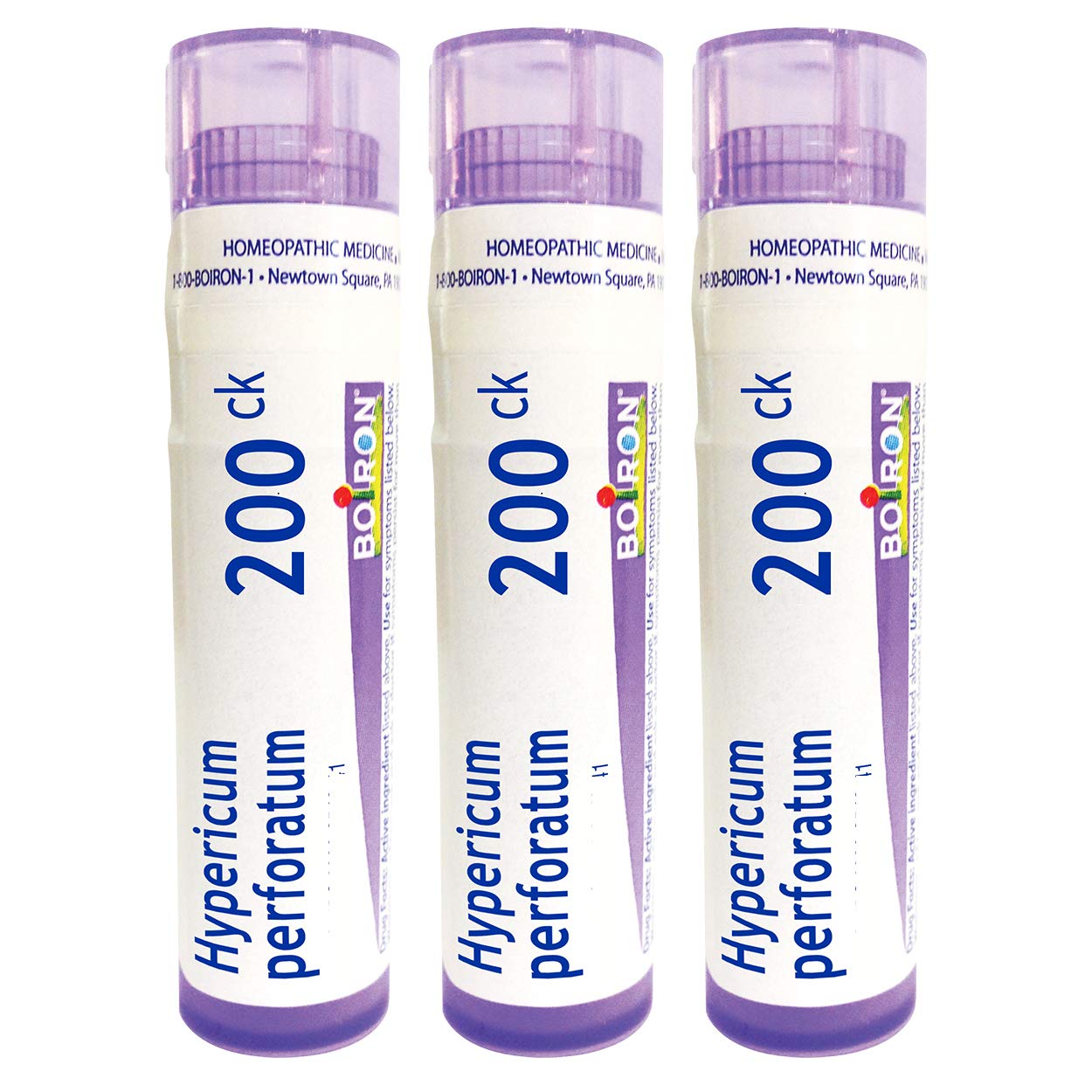 Boiron Hypericum perforatum 200CK, pellets dissous sous langue, soutien potentiel des douleurs nerveuses.