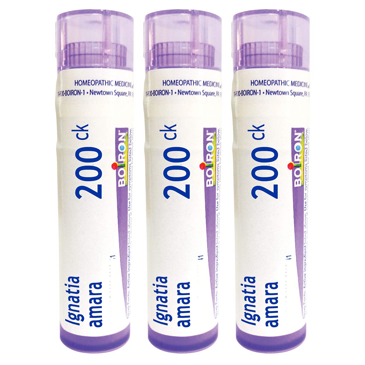 Boiron Ignatia Amara 200ck: pastilles en tube à dissolution rapide.