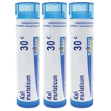 Boiron Kali Muriaticum granules fondants pour congestion nasale, usage discret et rapide.