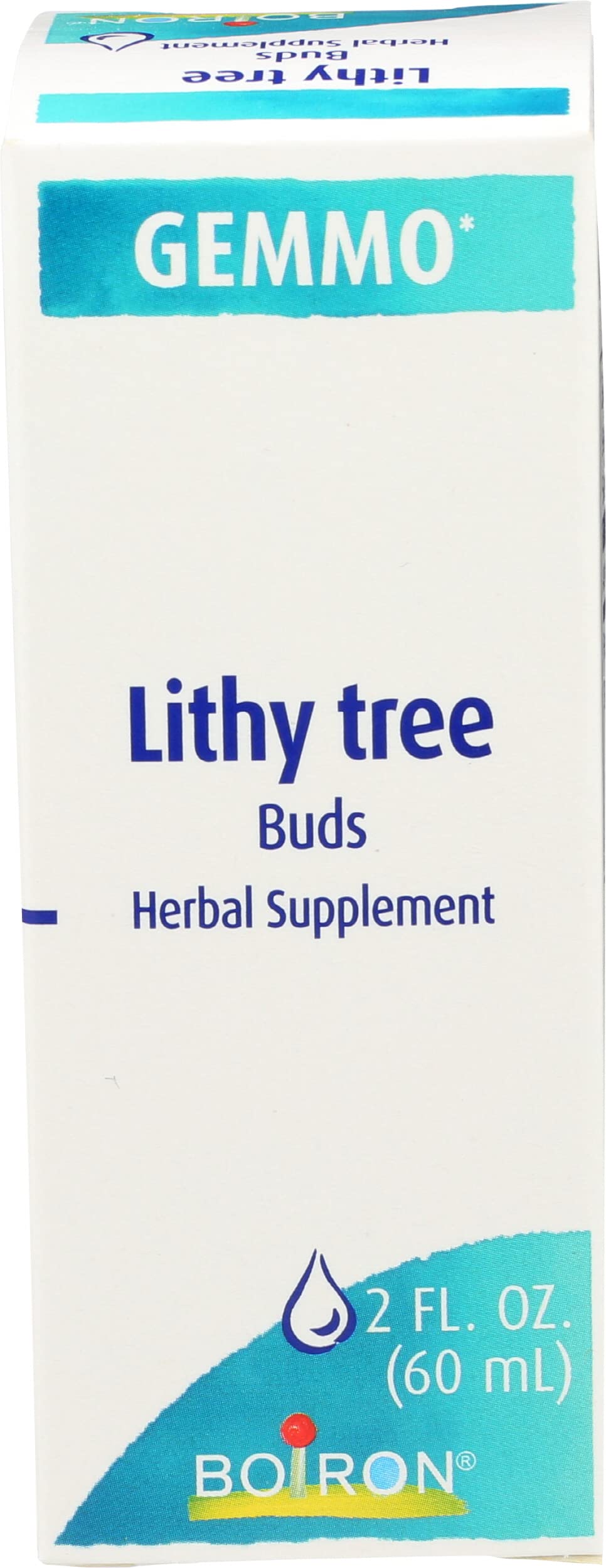 Boiron Lithy Tree – extrait bourgeons en flacon 2 oz, utilisation quotidienne possible.