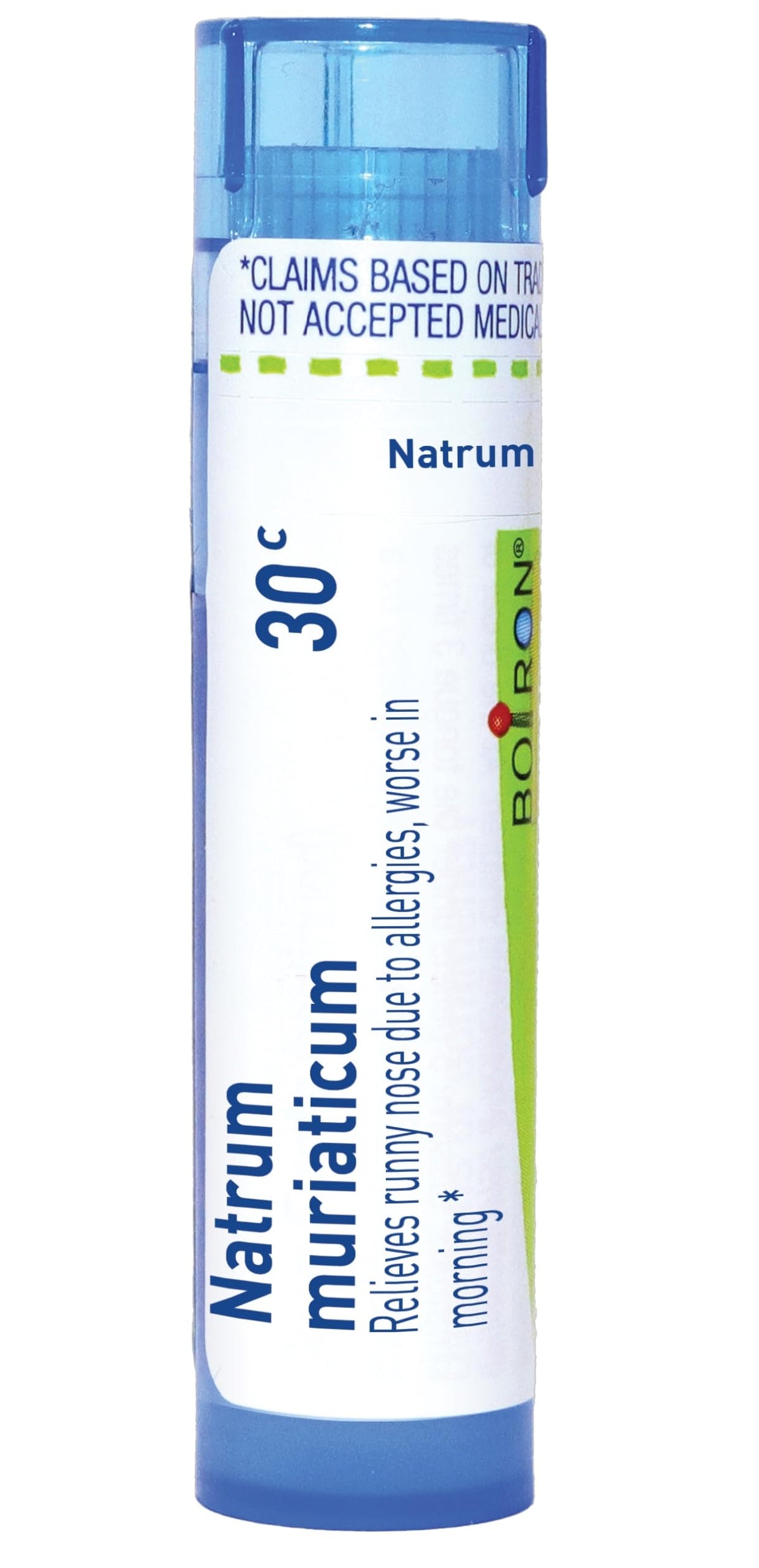 Boiron Natrum Muriaticum 30C : pellets sous-langue, relief rapide et discret.