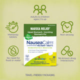 Boiron NauseaCalm — emballage voyage compact, idéal lors des trajets.