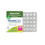 Boiron NauseaCalm tablettes fondantes se dissolvent rapidement pour nausées.