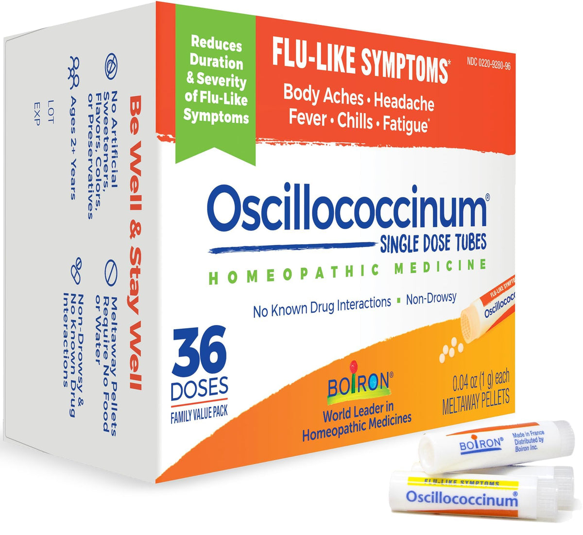 Oscillococcinum : boîte blanche et doses faciles à prendre