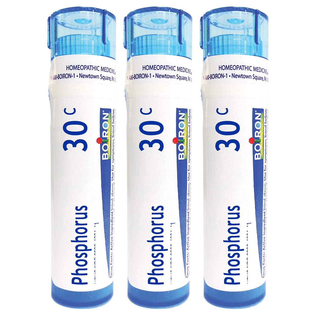 Boiron Phosphorus 30C: pellets dissous sous-langue, prise rapide et discrète.