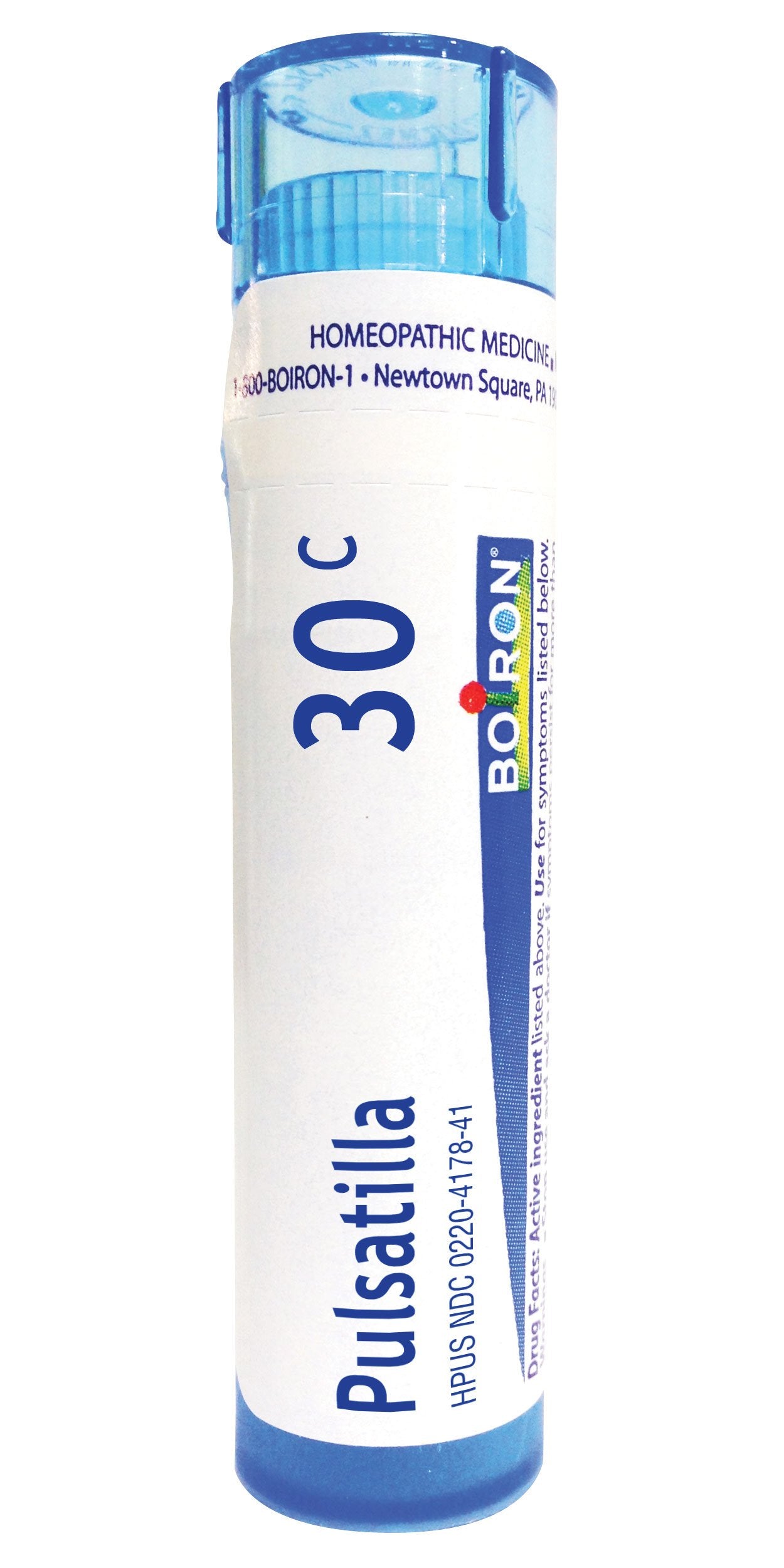 Boiron Pulsatilla 30C, pellets à dissolution rapide pour les premiers signes du rhume.