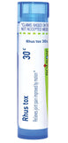 Boiron Rhus Toxicodendron 30C granules fondent sous la langue, usage pratique.