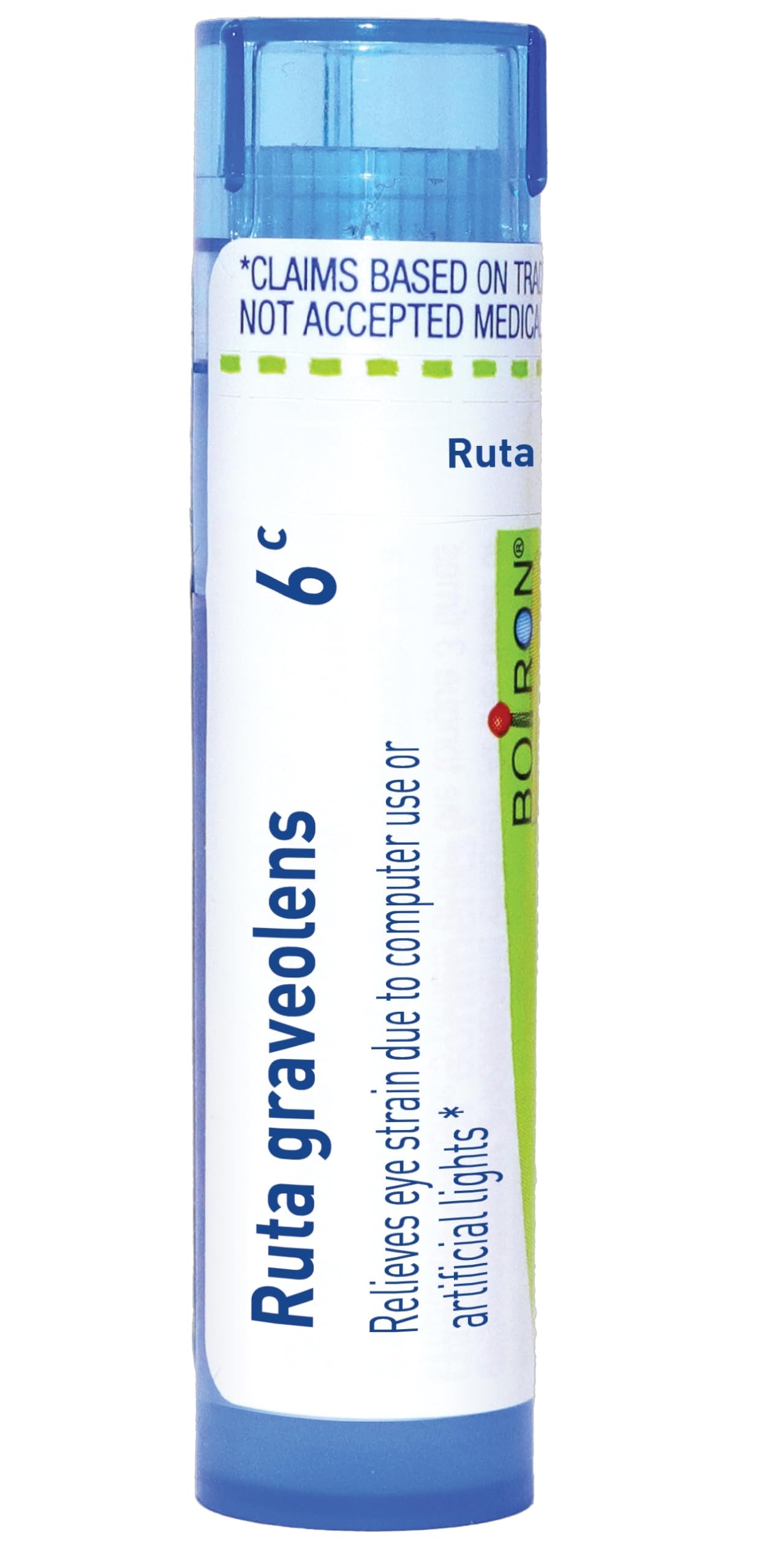 Boiron Ruta Graveolens 6C — bouteille de billes pour yeux fatigués par écran