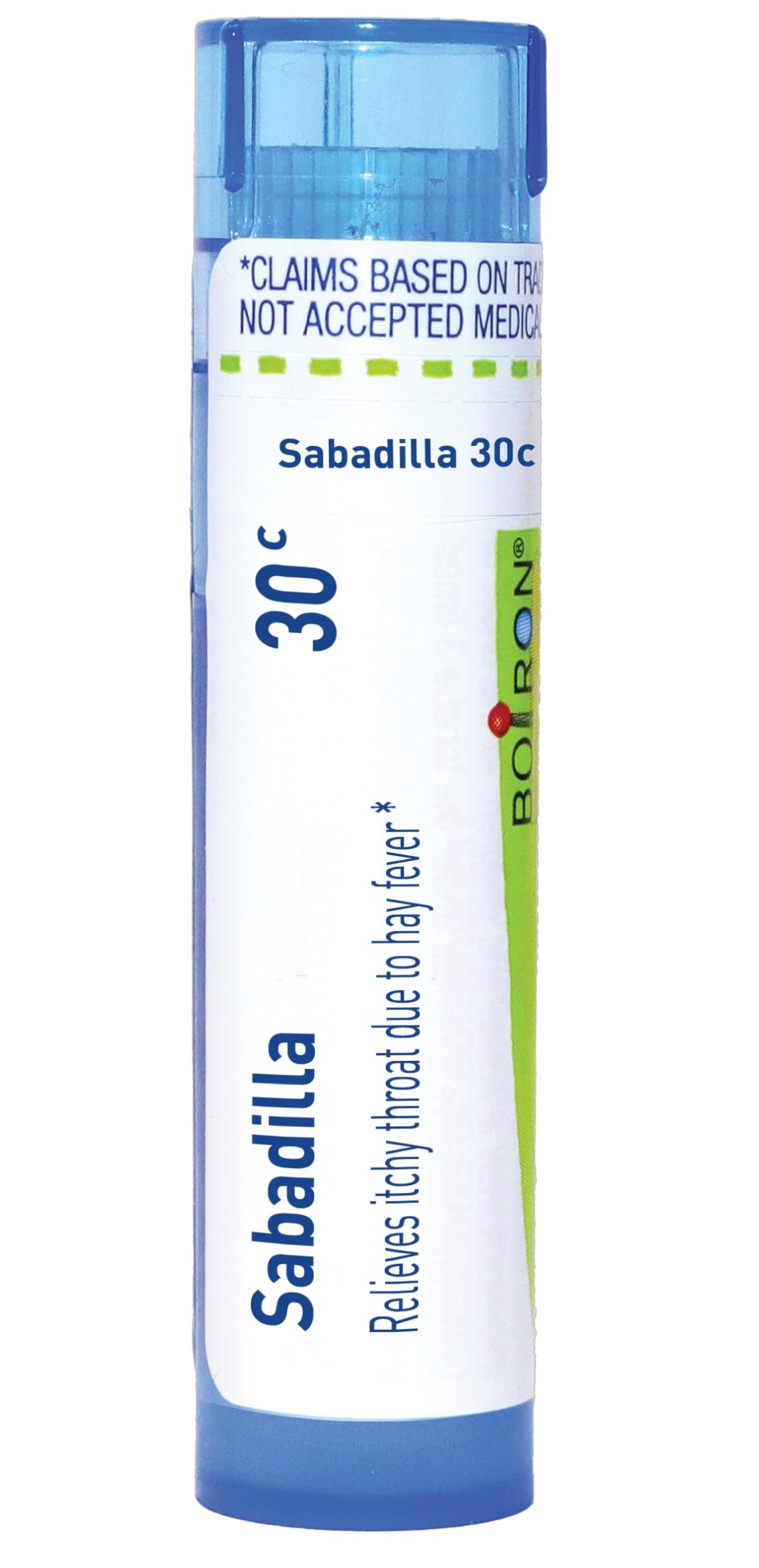 Boiron Sabadilla 30C – flacon-pellets, facile à emporter en déplacement.