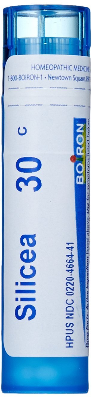 Boiron Silicea Pellets dans un tube de 80 pièces, pratique au quotidien.