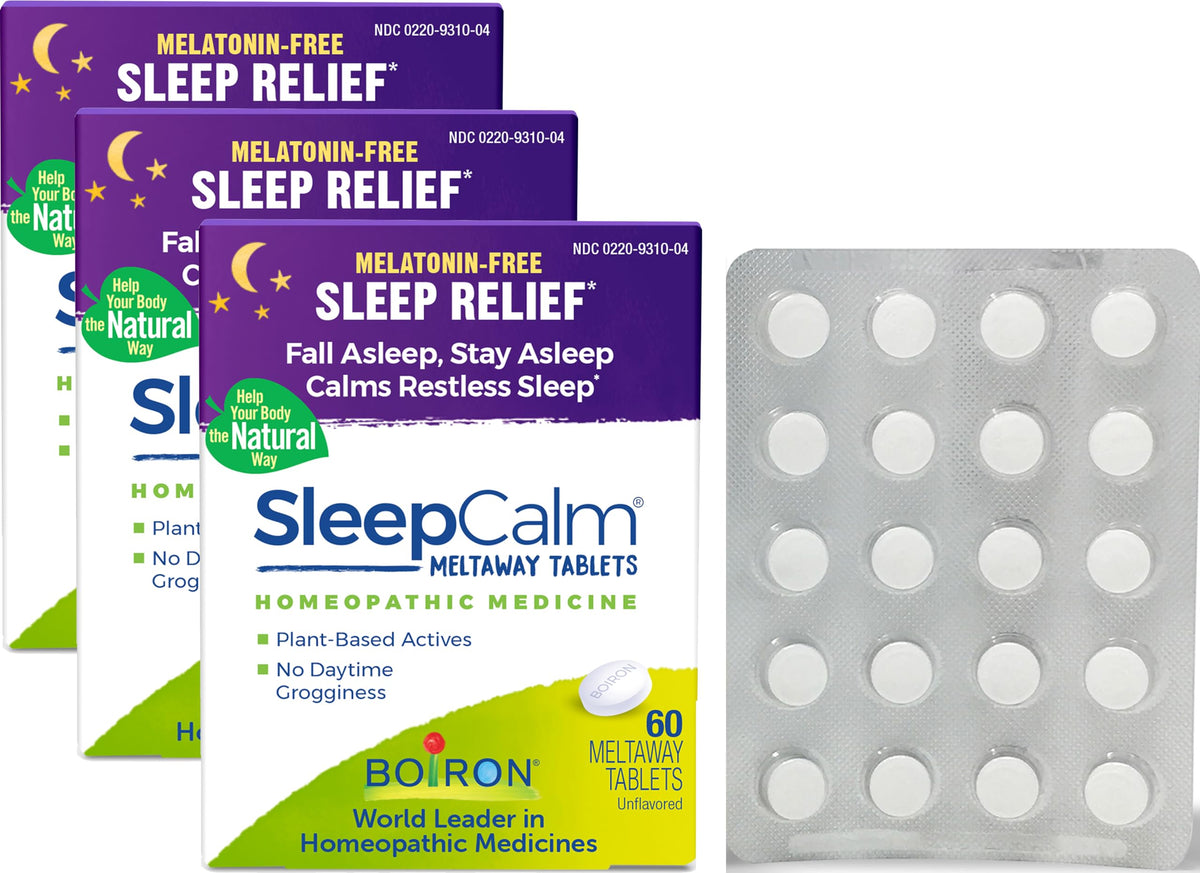 Boiron SleepCalm : boîte et blister, sommeil doux sans somnolence