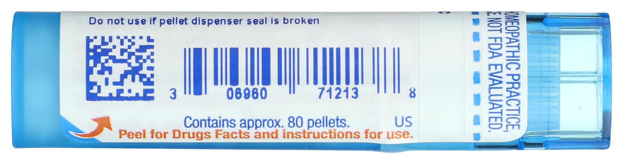 Boiron Soufre 30 C, etiquette nette sur l’emballage