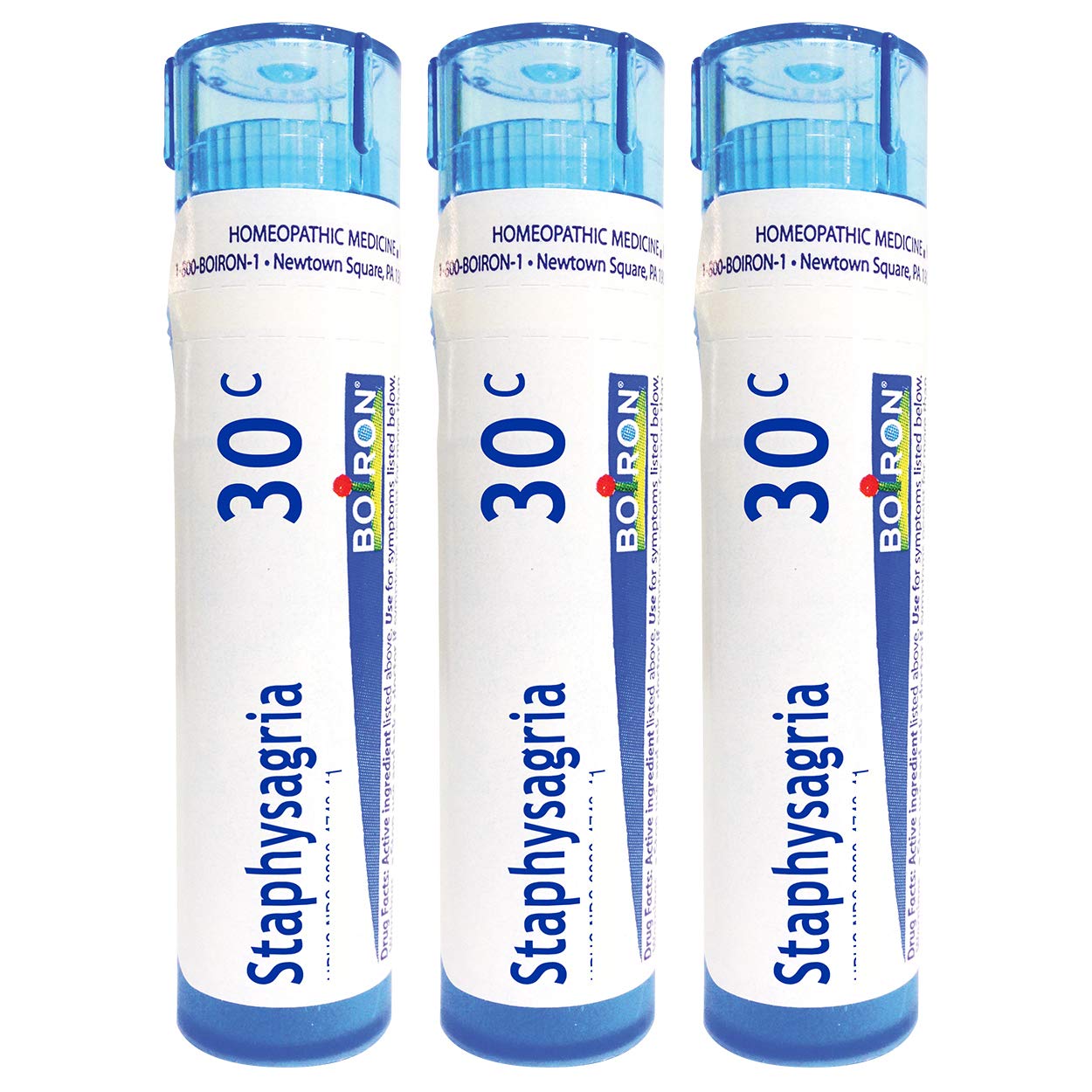 Boiron Staphysagria 30C – pellets sous-langue, prise rapide et pratique.