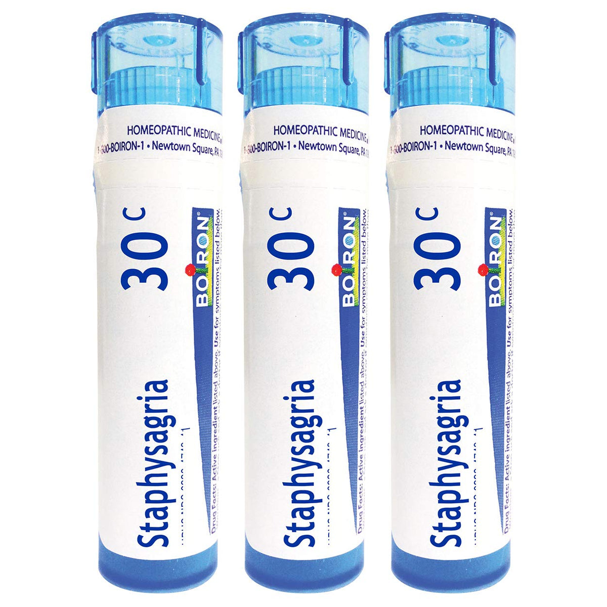 Boiron Staphysagria 30C – pellets sous-langue, prise rapide et pratique.